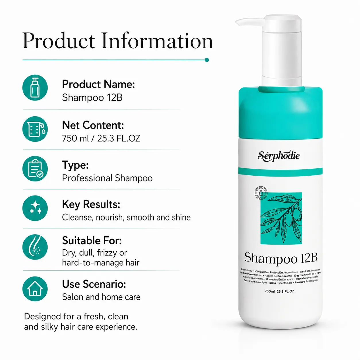 Serphodie 10-in-1 Professional Shampoo