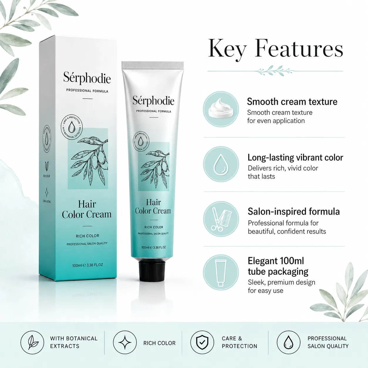 Serphodie Botanical-inspired Hair Color Cream