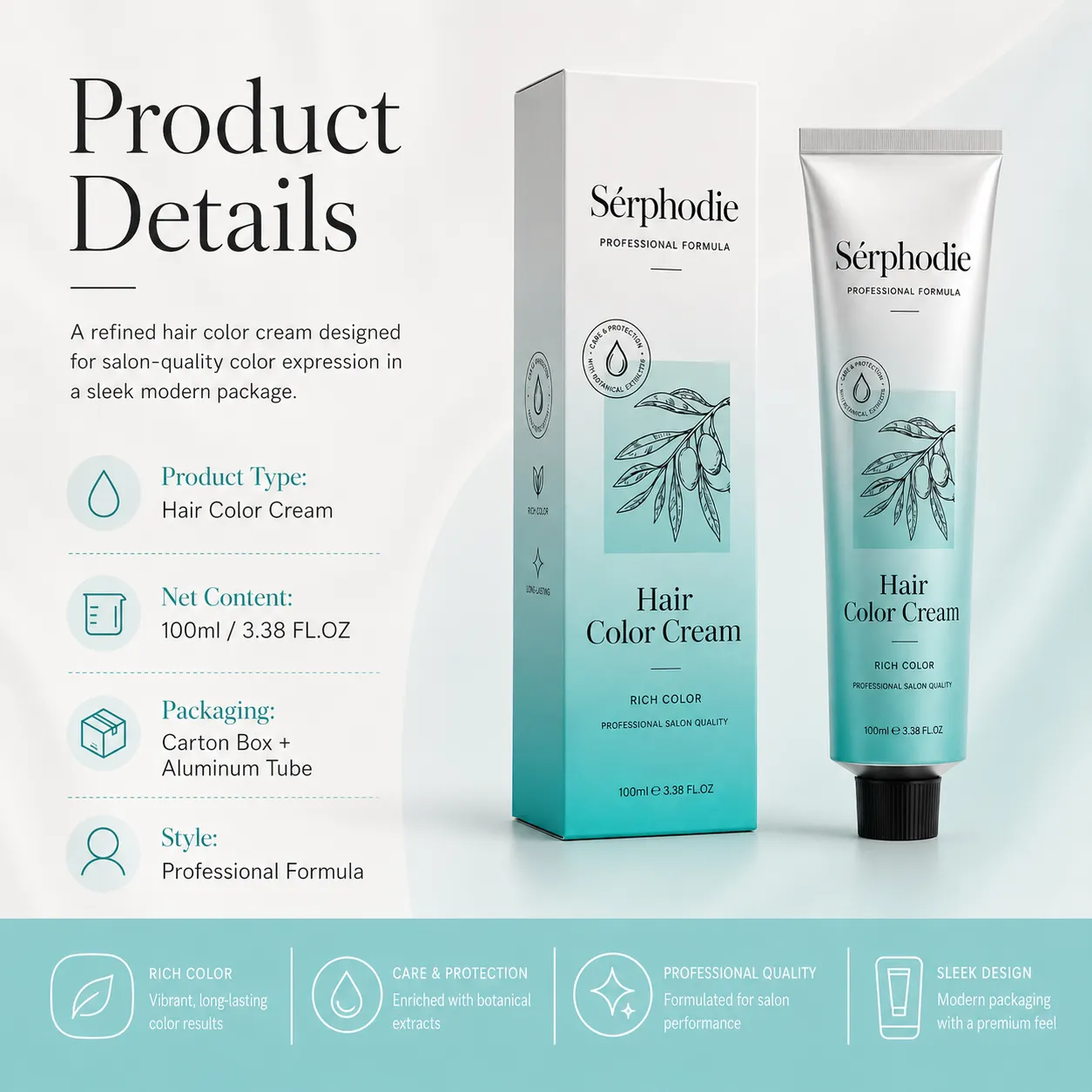 Serphodie Botanical-inspired Hair Color Cream