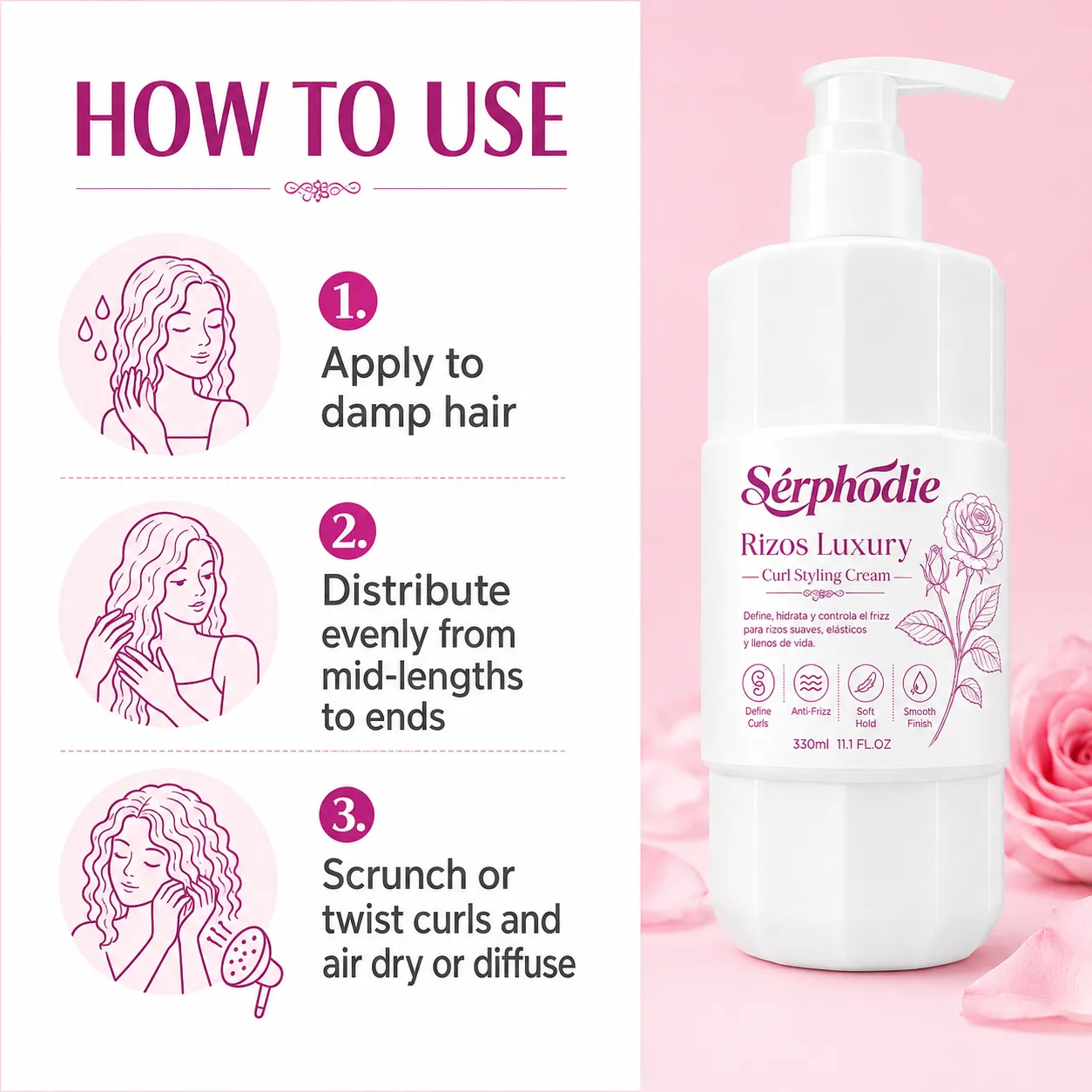 Serphodie Curl Styling Cream