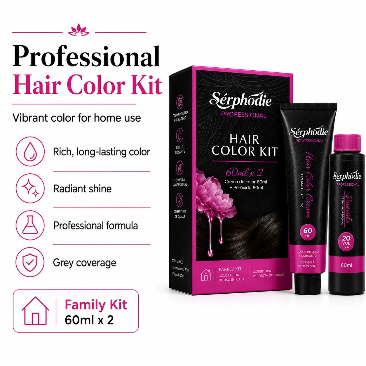 Serphodie Family Hair Color Kit