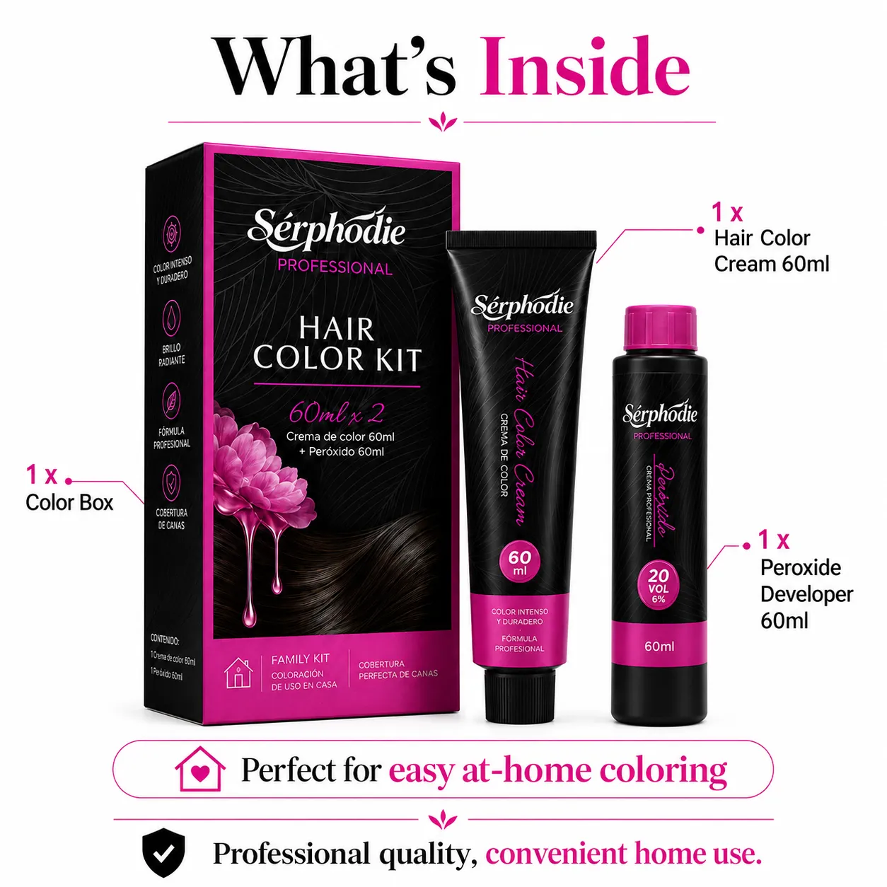 Serphodie Family Hair Color Kit