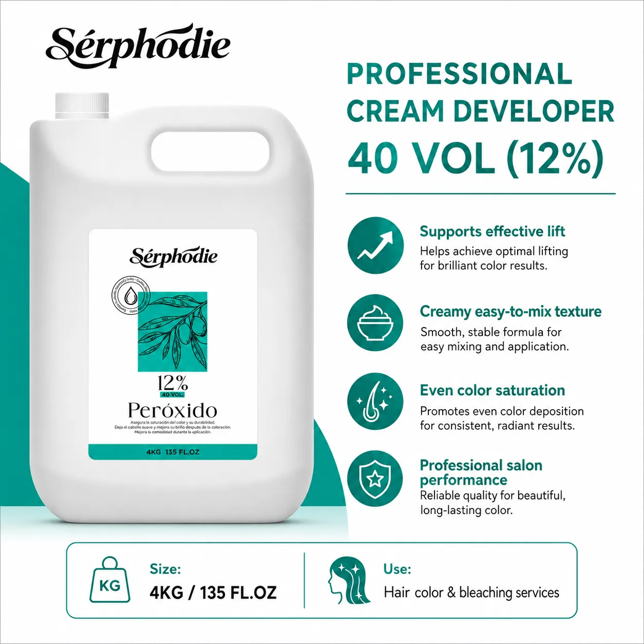 Serphodie Professional Cream Developer