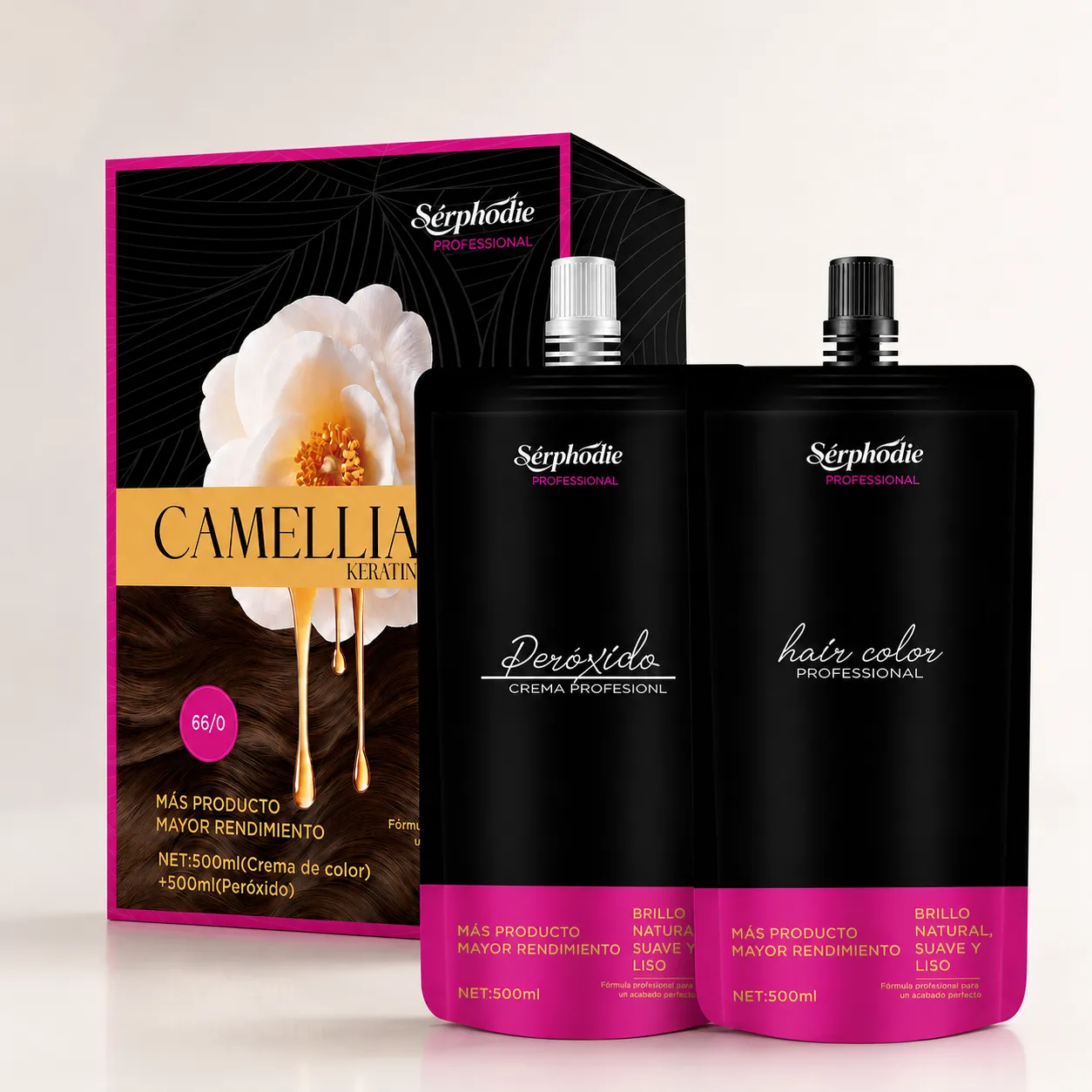 Serphodie Camellia Keratin Professional Hair Color Kit