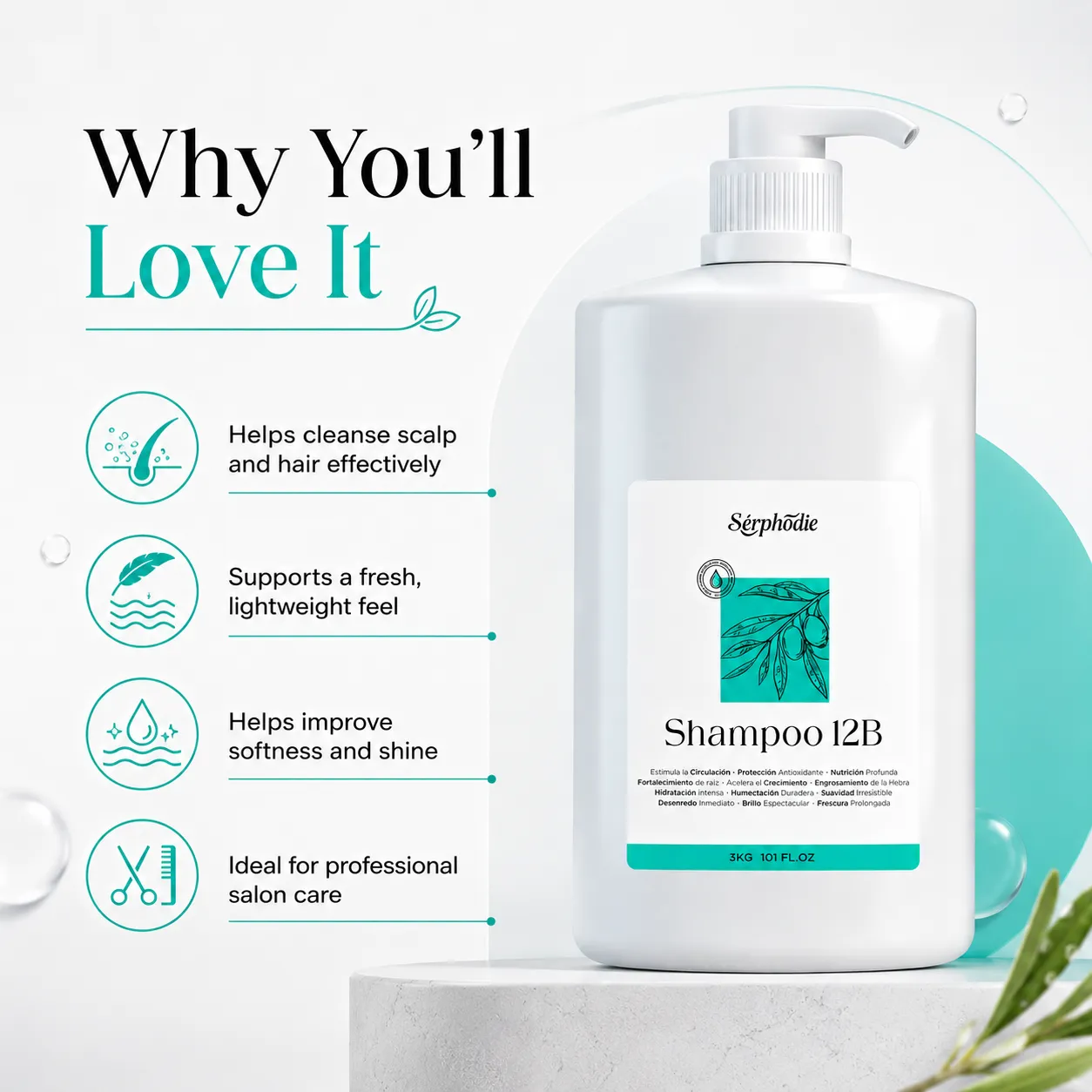 Serphodie Professional Shampoo