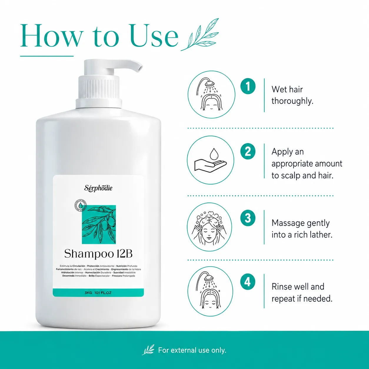 Serphodie Professional Shampoo