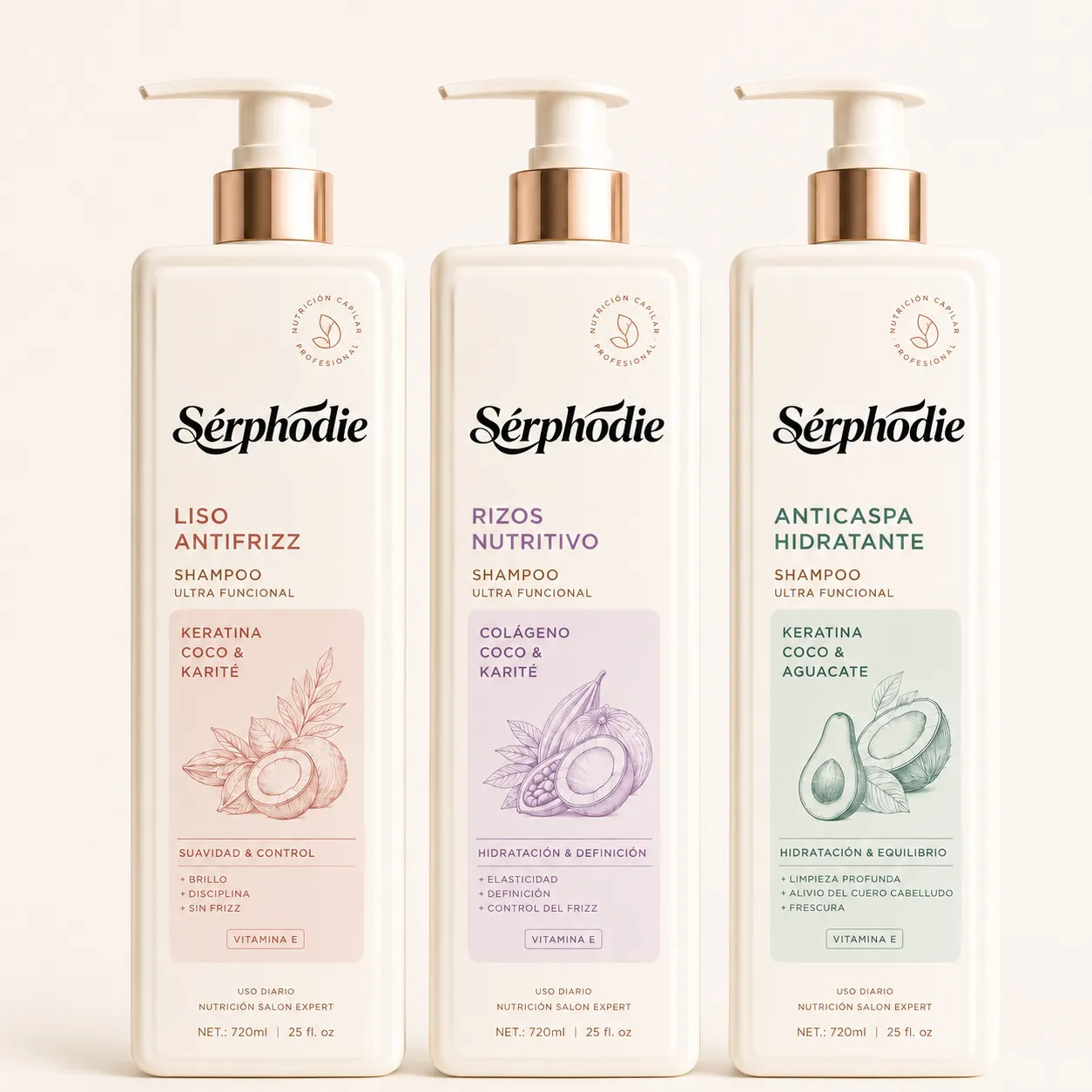 Serphodie Professional Shampoo Collection