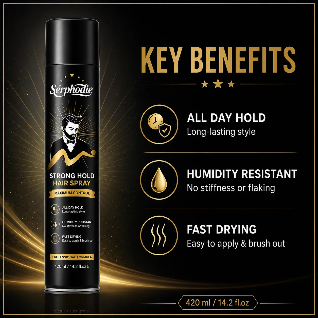 Serphodie Strong Hold Hair Spray