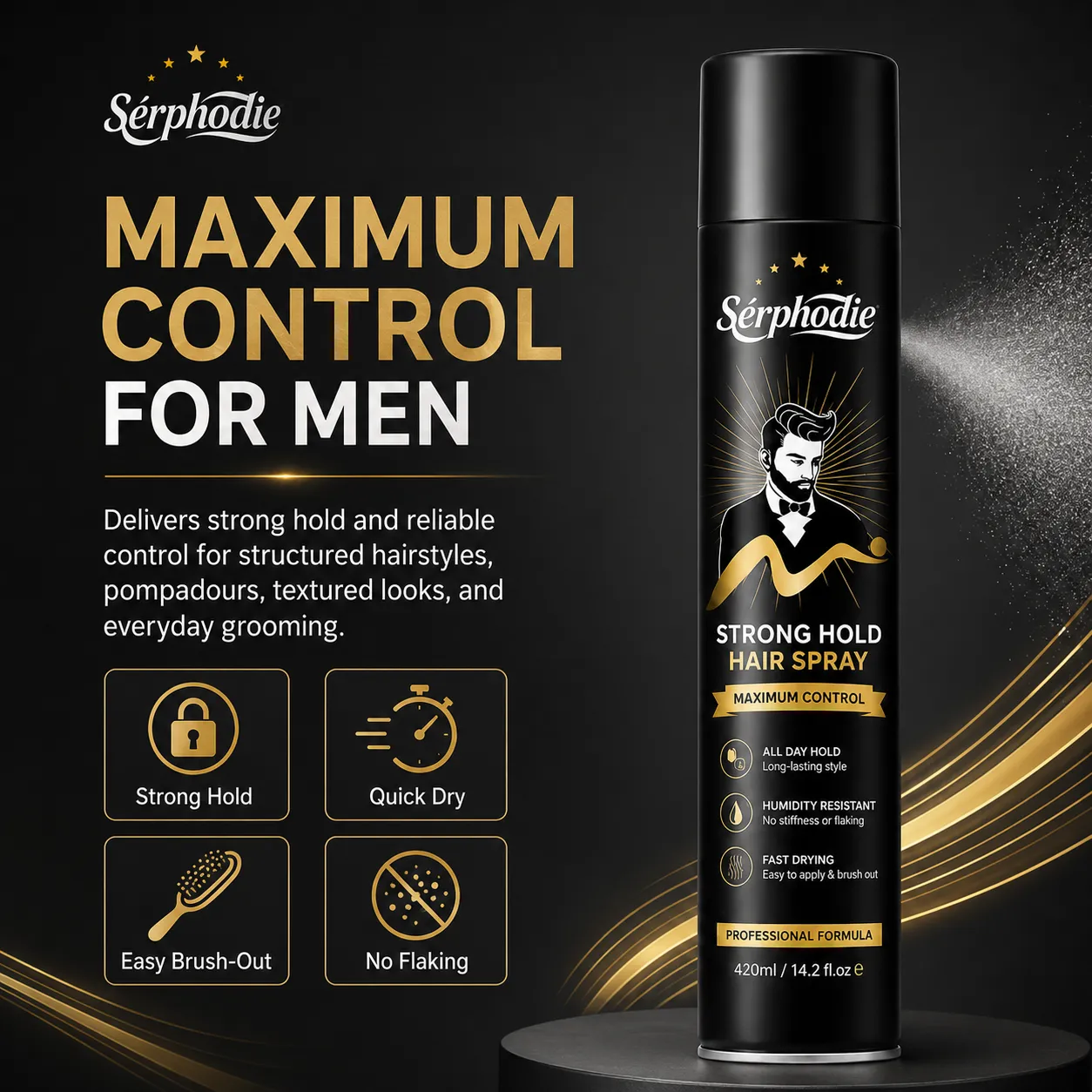 Serphodie Strong Hold Hair Spray