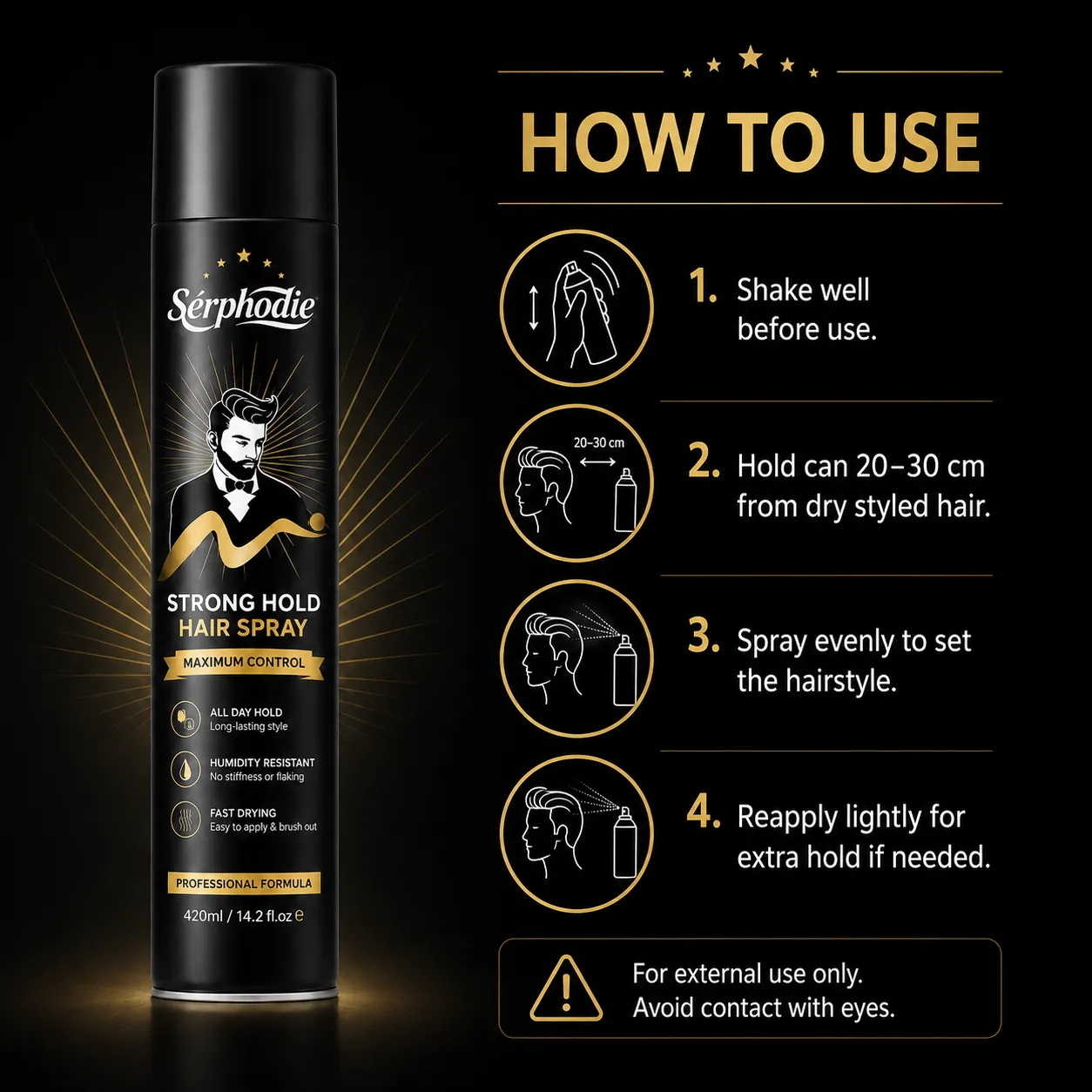 Serphodie Strong Hold Hair Spray